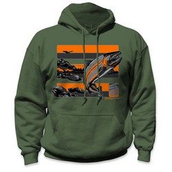 MILITARY STEELHEAD HOODIE GR 2X